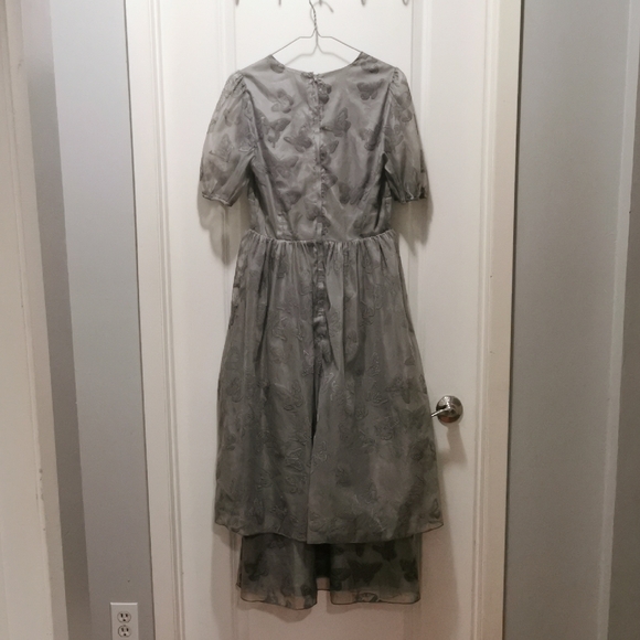 Disturbia Gray High Low Dress whimsy goth - Picture 3 of 8